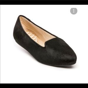 Birdies Starling Black velvet Flats Slippers